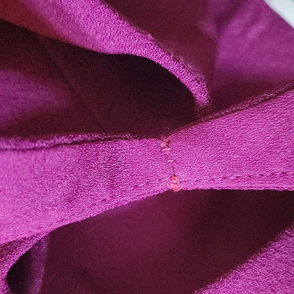 Dress The Population Anita Midi Dress Dark Magenta Size XL *ALTERED* - Picture 2 of 10